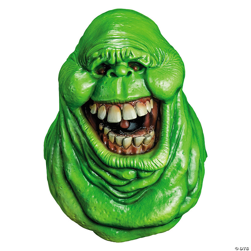 Ghostbusters&#8482; Slimer Overhead Vinyl Mask - One Size Image