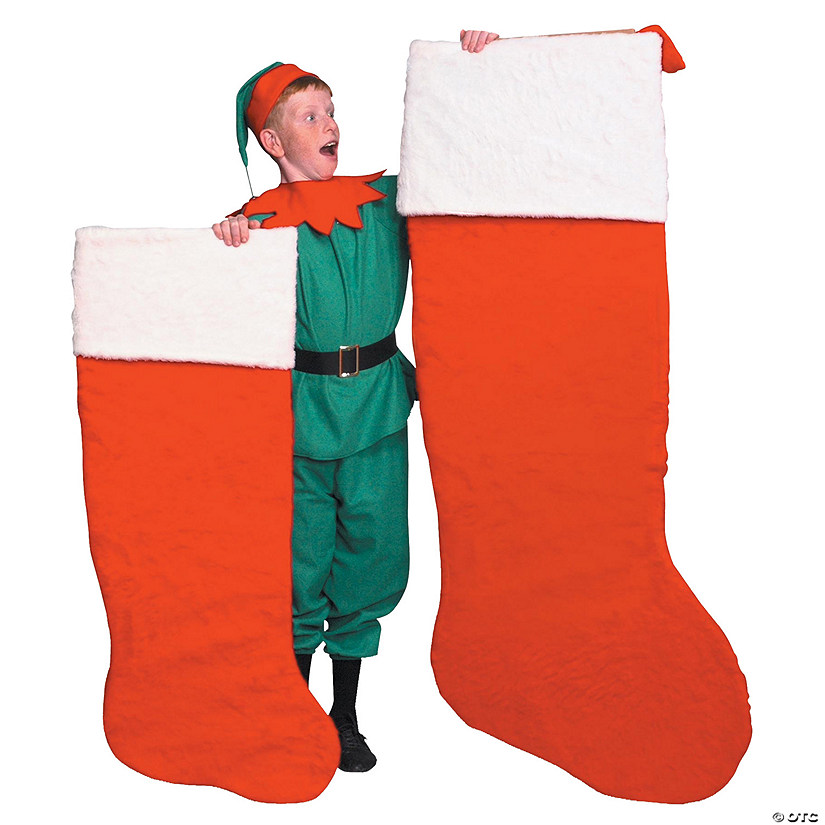 Giant Plush Santa Stocking Image