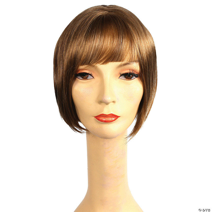 Perruque Femme Synthétique Blond Cuivré Clair - Longueur Moyenne, Bonnet Classique, Référence GINA F27613