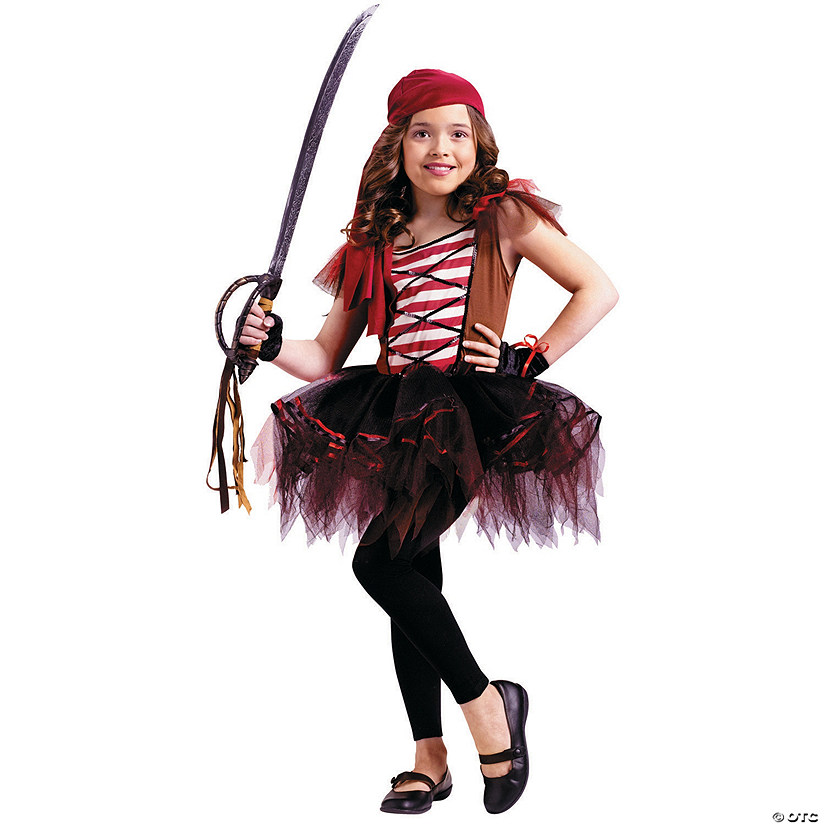 Girl&#8217;s Batarina Pirate Costume - Large Image