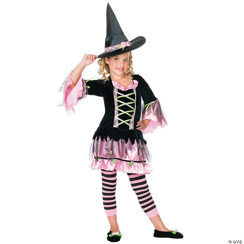 Girl&#8217;s Blossom Witch Costume - Large Image