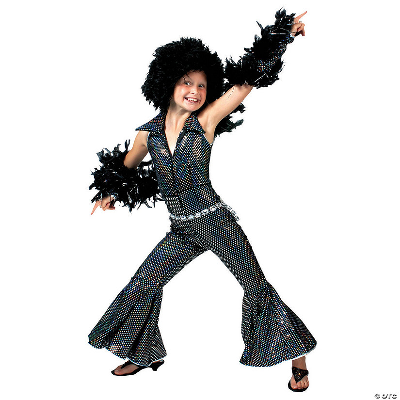 Girl&#8217;s Boogie Disco Costume Image