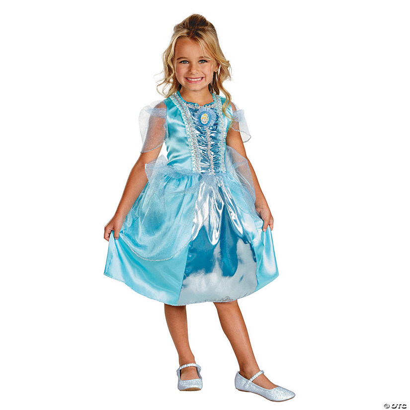 Girl&#8217;s Classic Sparkle Disney Princess Cinderella&#8482; Costume - Medium Image