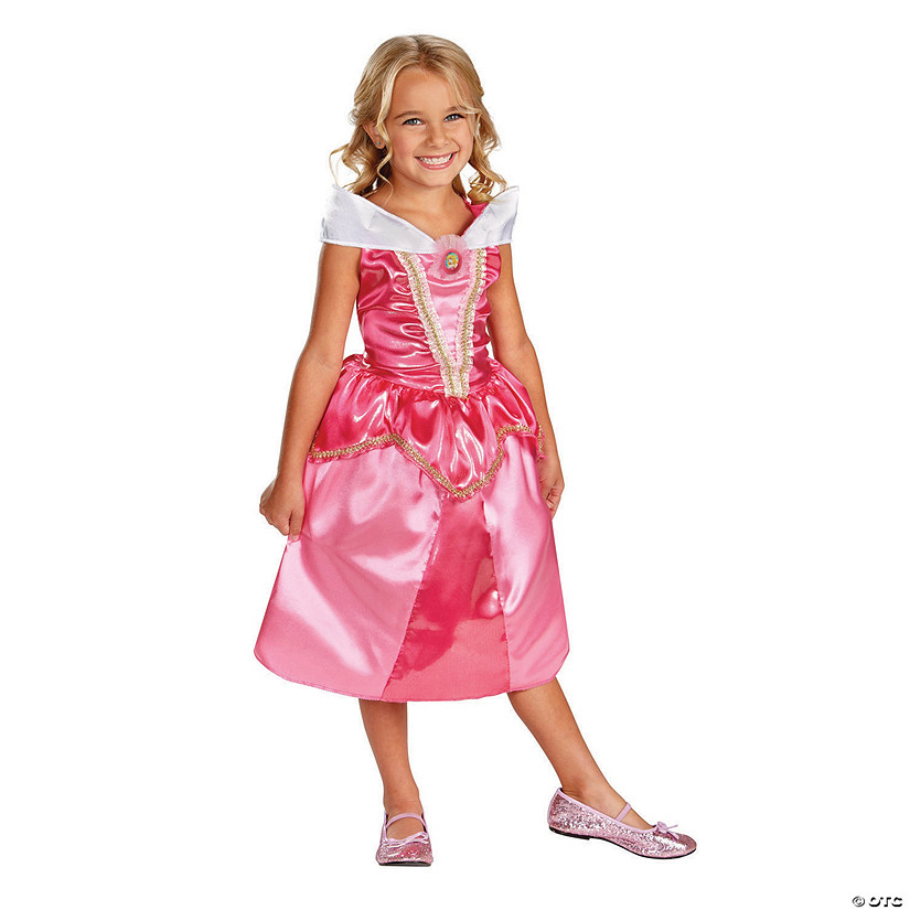Girl&#8217;s Classic Sparkle Disney Princess Sleeping Beauty&#8482; Aurora Costume Image