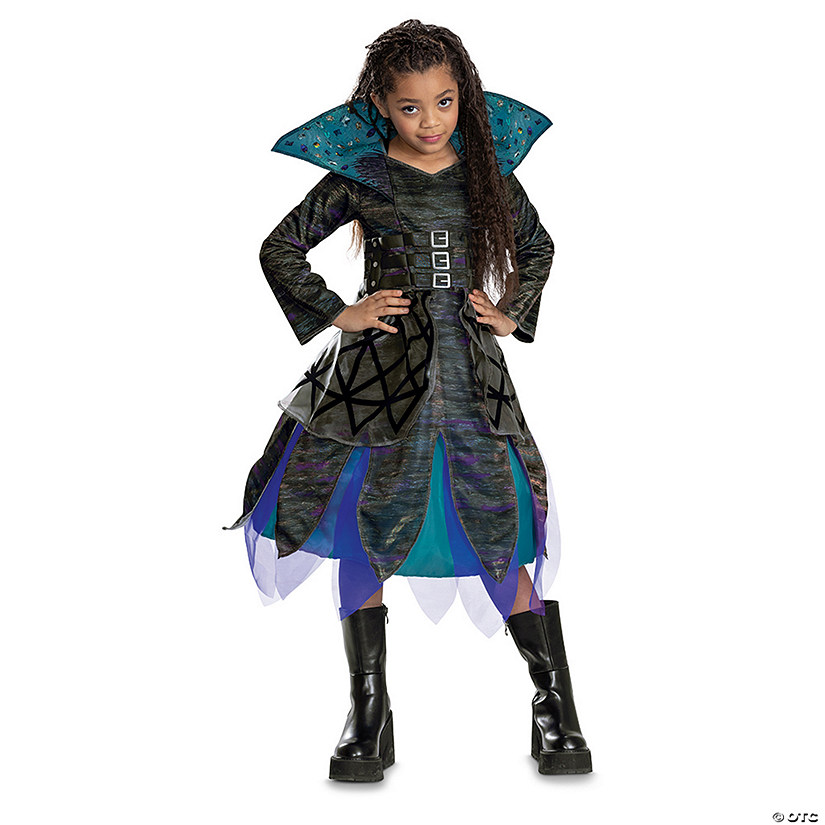 Girl&amp;#8217;s Deluxe Disney&amp;#8217;s Descendants 4: The Rise of Red Uliana Costume Image