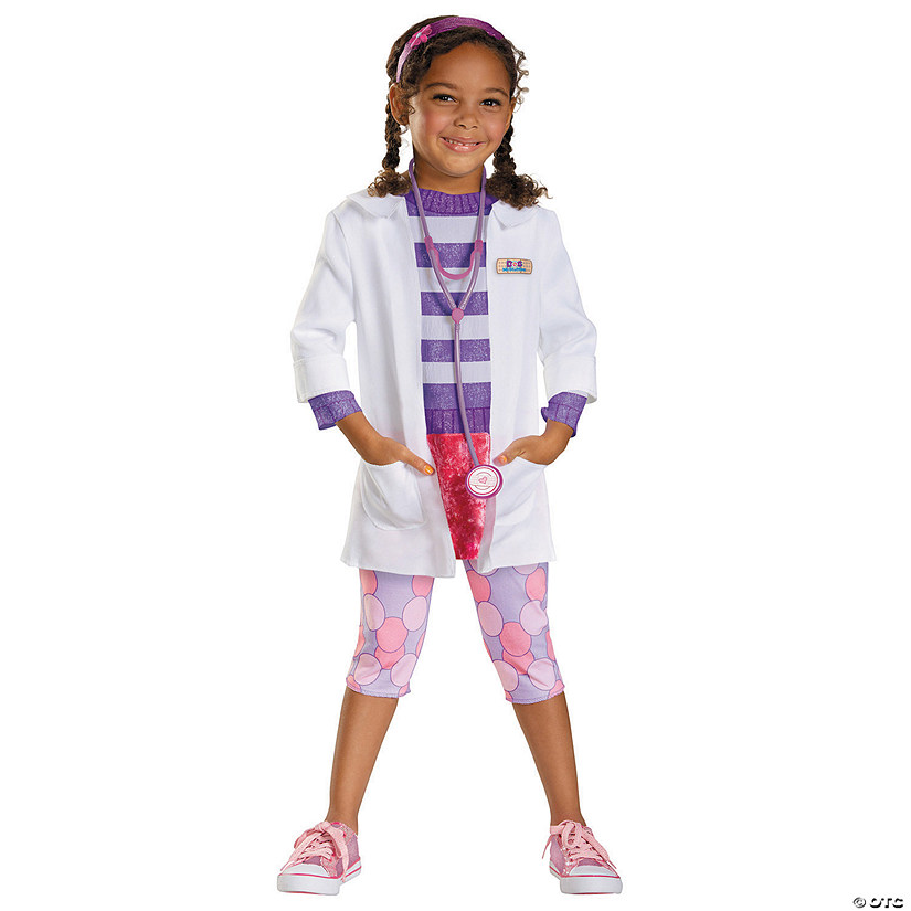 Girl&amp;#8217;s Deluxe Doc McStuffins&amp;#8482; Costume Image