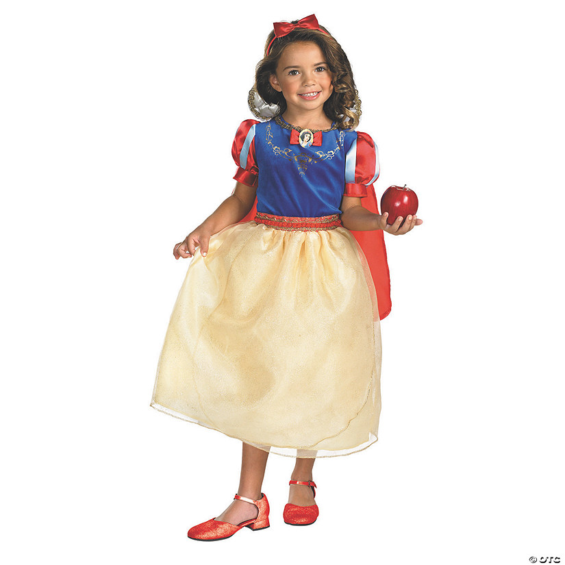 Girl&#8217;s Deluxe Snow White&#8482; Costume with Detachable Cape - Medium Image