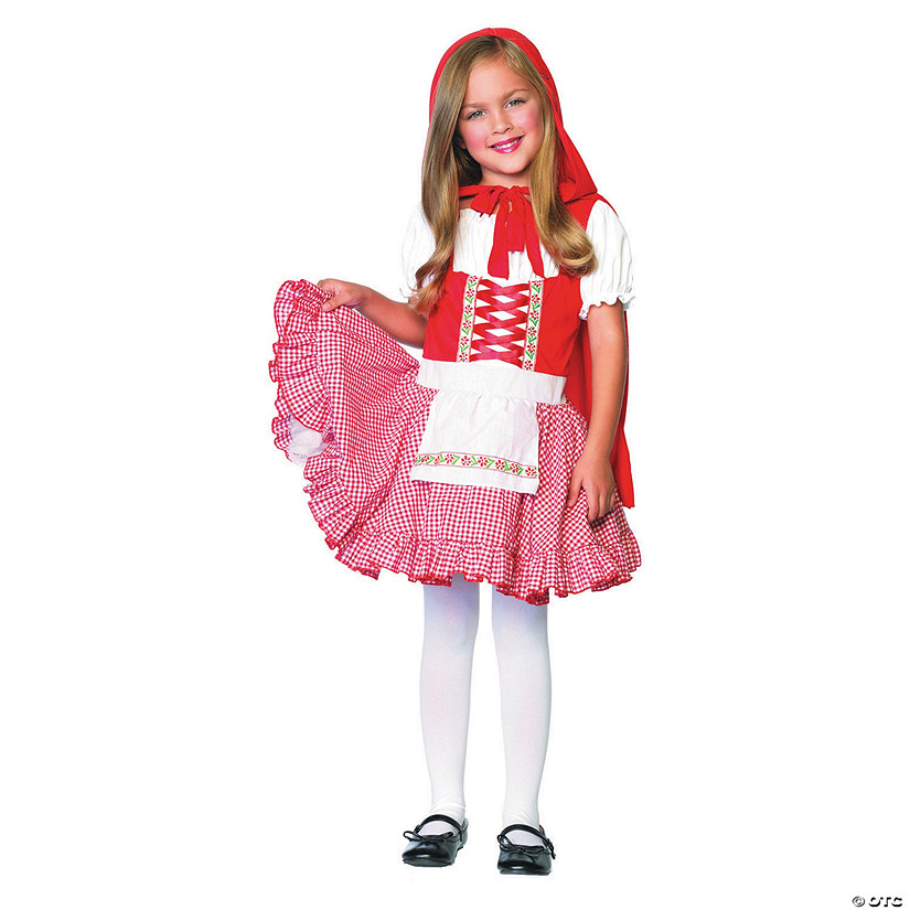 Girl&#8217;s Lil&#8217; Miss Red Riding Hood Costume - Large Image