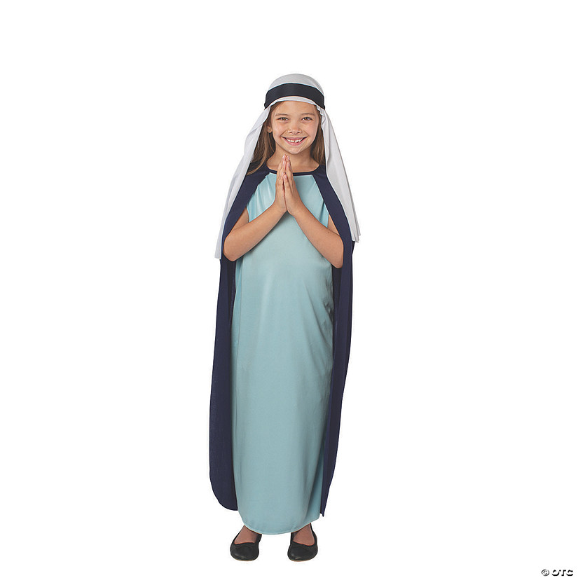 Girl&#8217;s Mary Costume with Cape Image