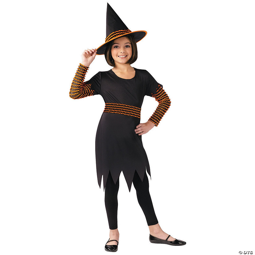 Girl&#8217;s Pumpkin Patch Witch Costume - Small Image