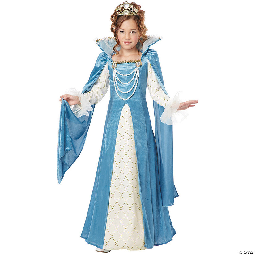 Girl&#8217;s Renaissance Queen Costume - Small Image