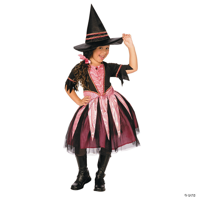 Girl&#8217;s Sparkle Witch Dress Costume - Large Image