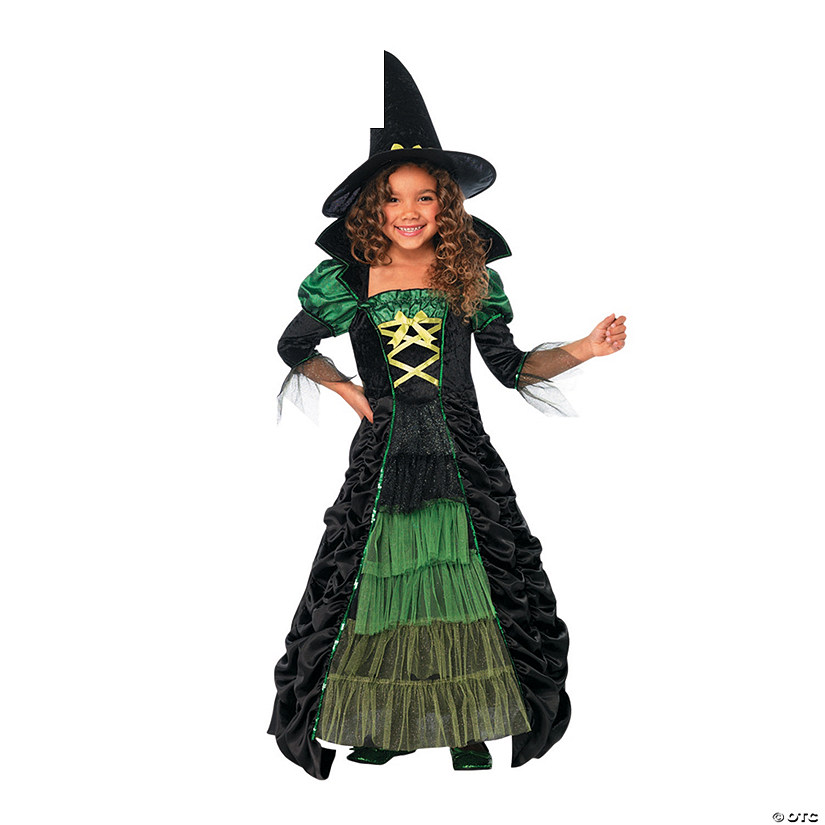 Girl&amp;#8217;s Storybook Witch Costume Image