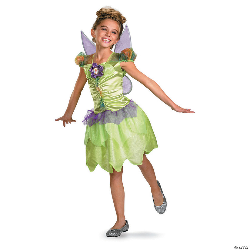 Girl&#8217;s Tinker Bell Rainbow Fairy Costume - Medium Image