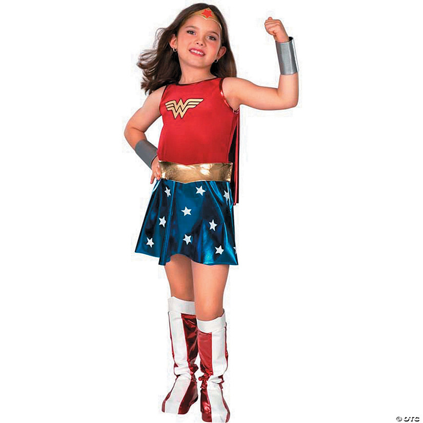 Girl&#8217;s Wonder Woman&#8482; Superhero Costume - Small Image