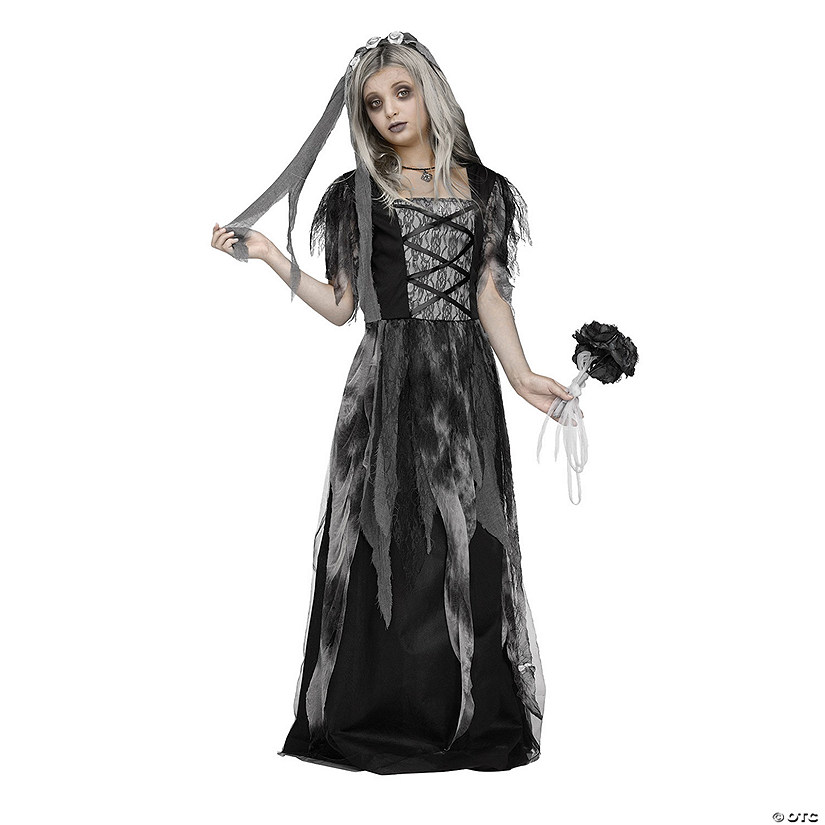 Girl's Cemetery Bride Costume Image
