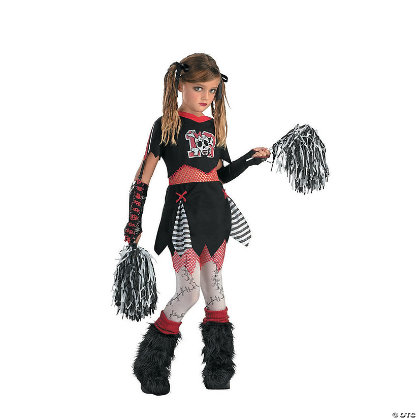 Girl's Cheerless Leader Costume - Extra Large Image