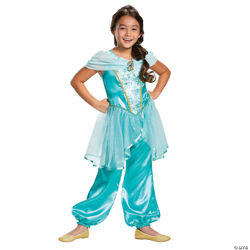 Girl's Classic Aladdin&#8482; Live Action Jasmine Costume - Small Image