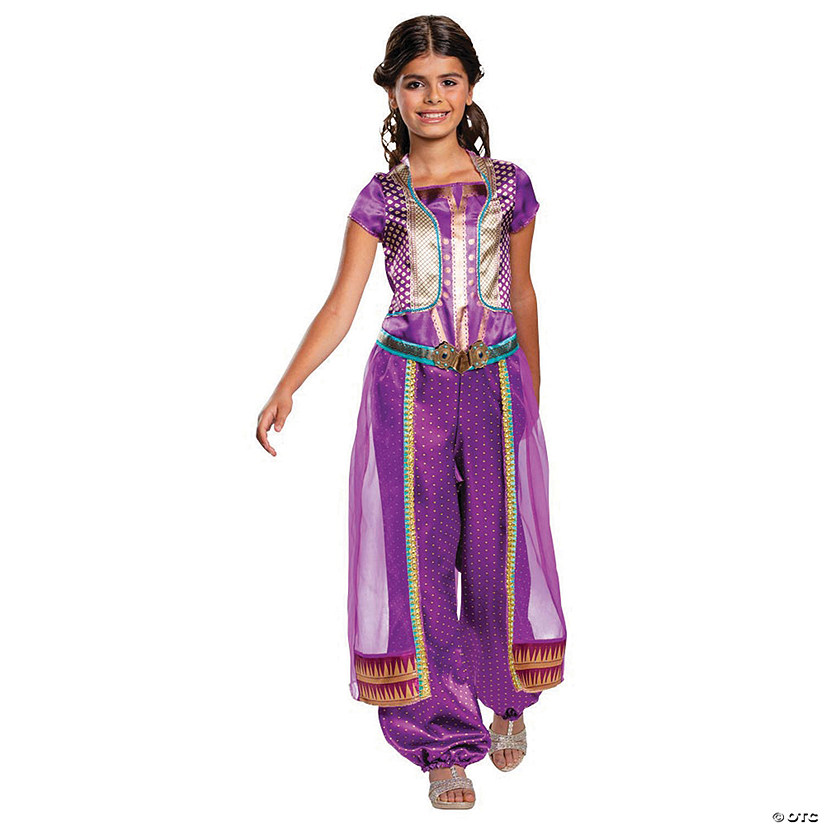 Girl's Classic Aladdin&#8482; Live Action Purple Jasmine Costume - Extra Small Image