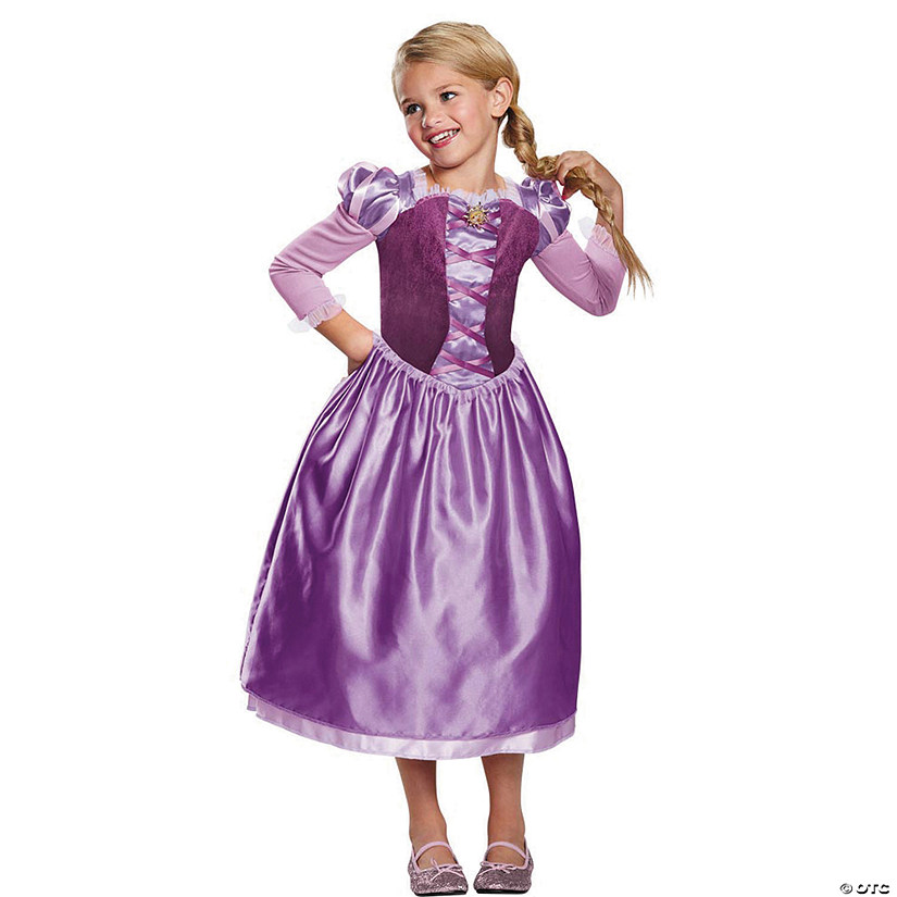 Girl's Classic Disney's Tangled  Rapunzel Day Dress Costume - Small Image