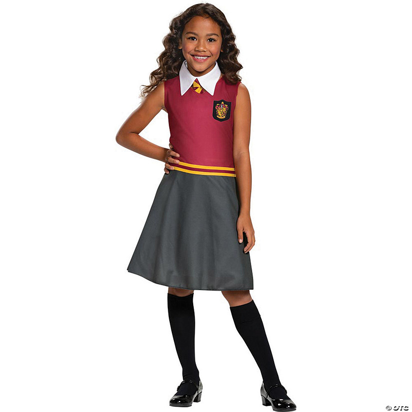 Girl's Classic Harry Potter Gryffindor Dress Costume - Medium Image