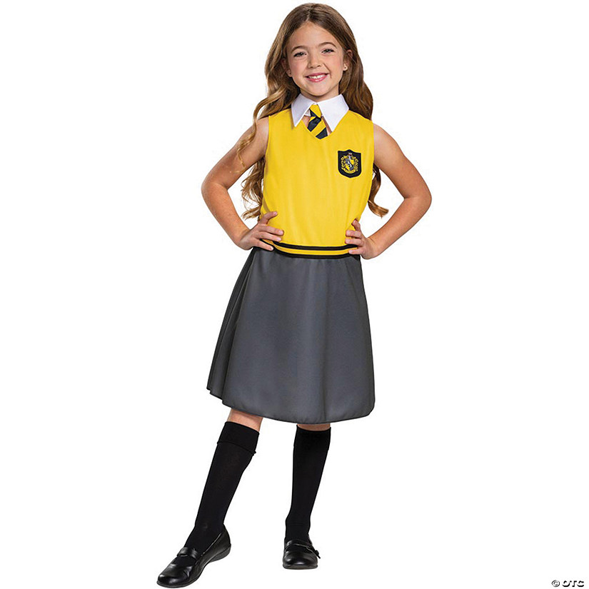 Girl's Classic Harry Potter Hufflepuff Dress Costume Halloween Express