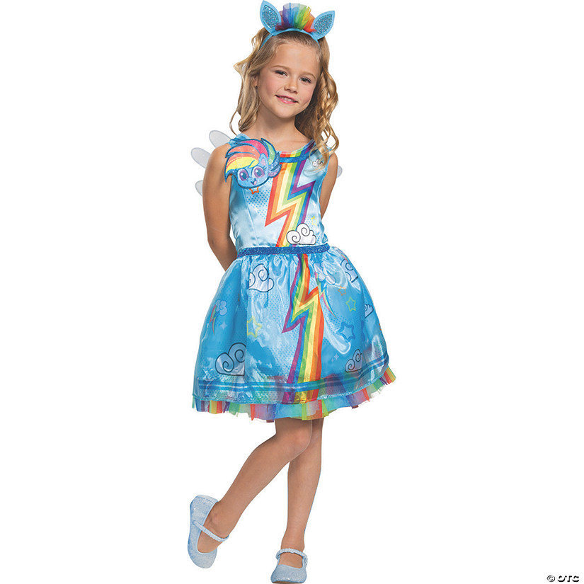 Girl's Classic My Little Pony Rainbow Dash Costume - 3T-4T Image
