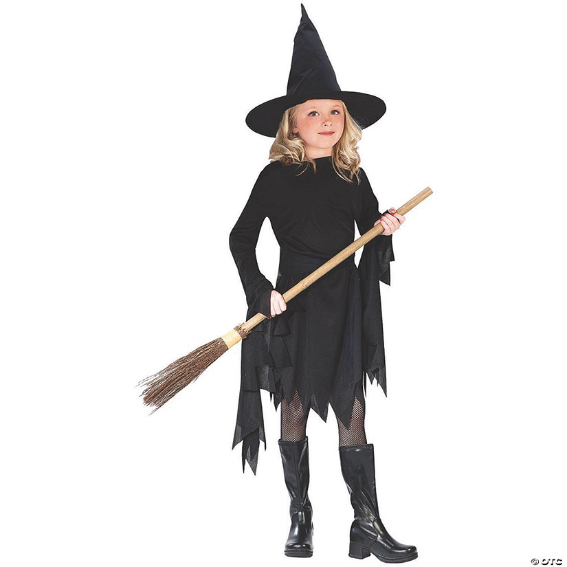 Girl's Classic Witch Costume - Large Image