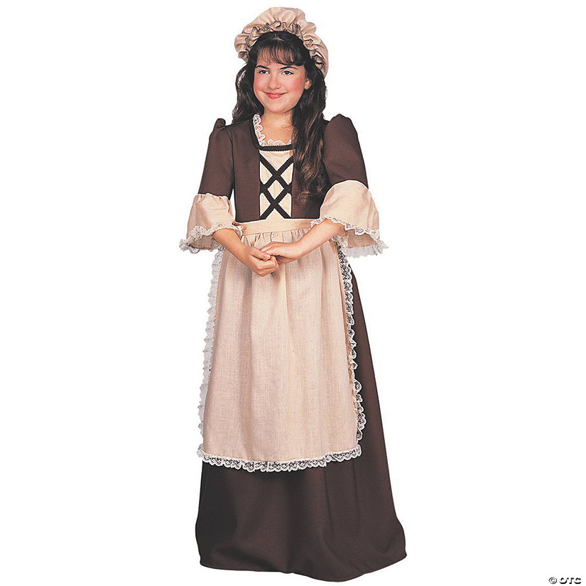 Girl's Colonial Costume - Large Image