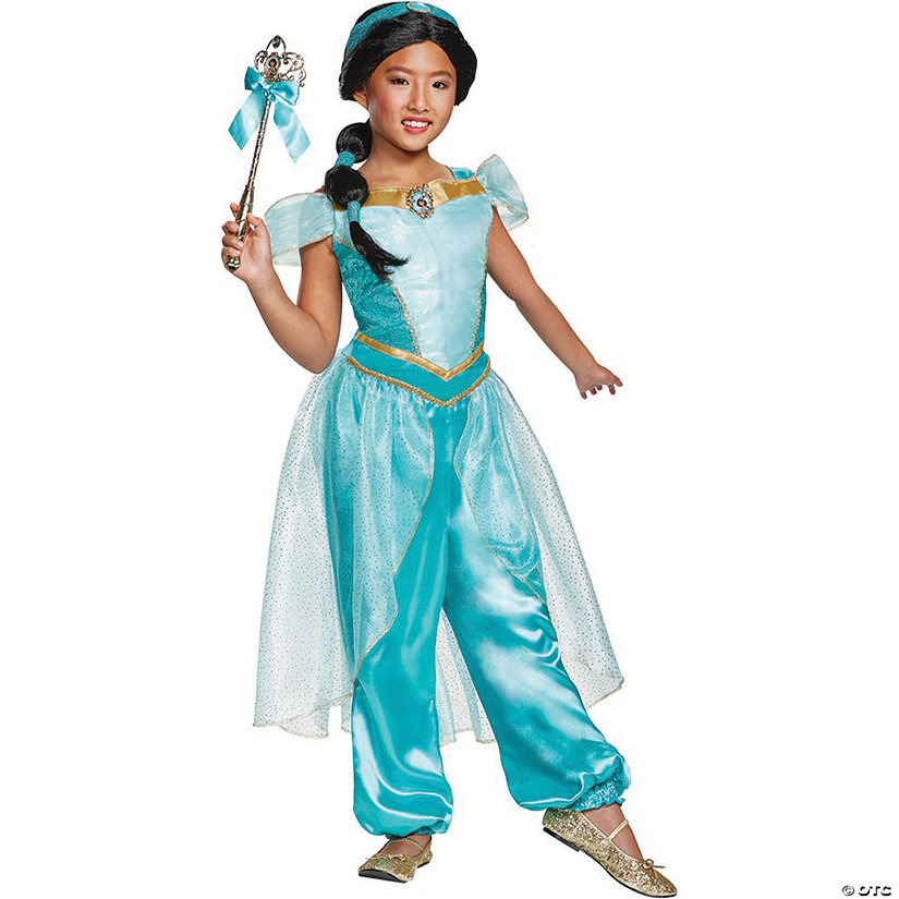 Girl's Deluxe Aladdin&#8482; Jasmine Costume - Extra Small Image