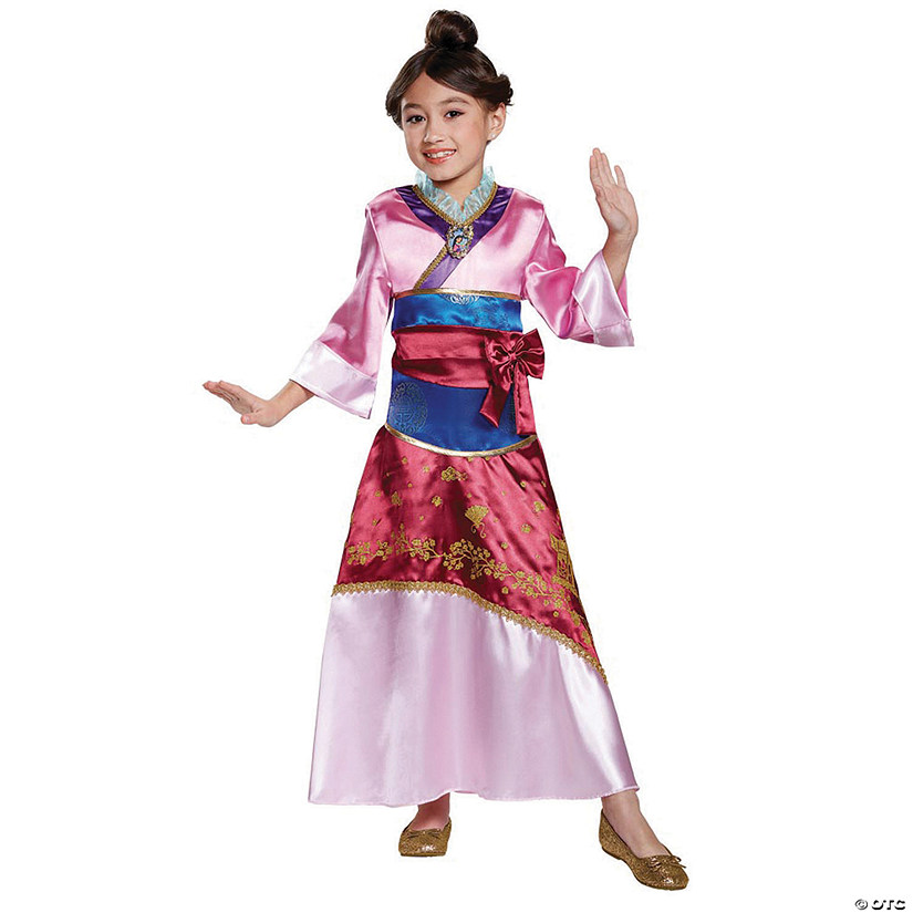 Girl's Deluxe Disney&#174; Mulan Costume - Extra Small Image