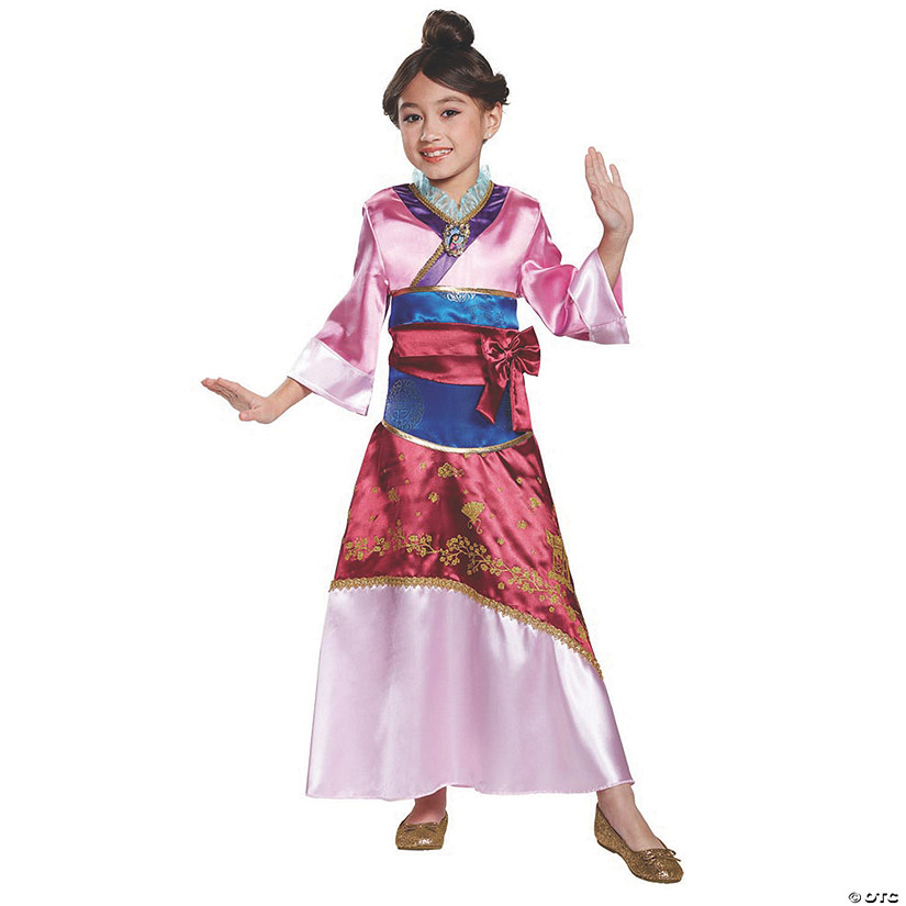 Girl's Deluxe Disney&#174; Mulan Costume - Small Image