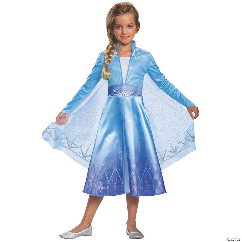 Girl's Deluxe Disney's Frozen II Elsa Costume - Small Image