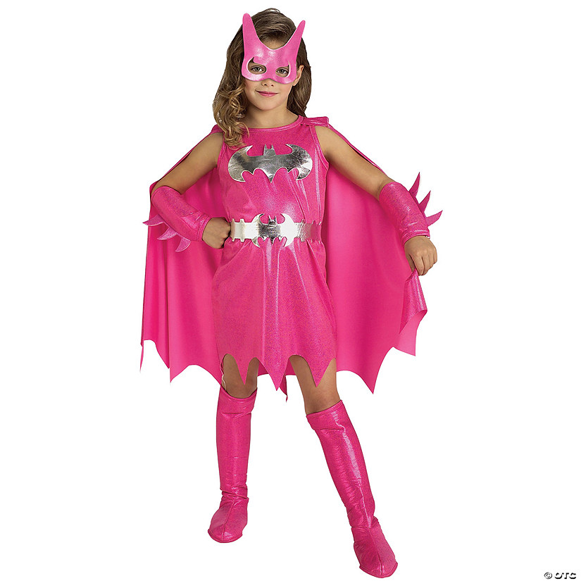 Girl's Deluxe Pink Batgirl Costume - Medium Image