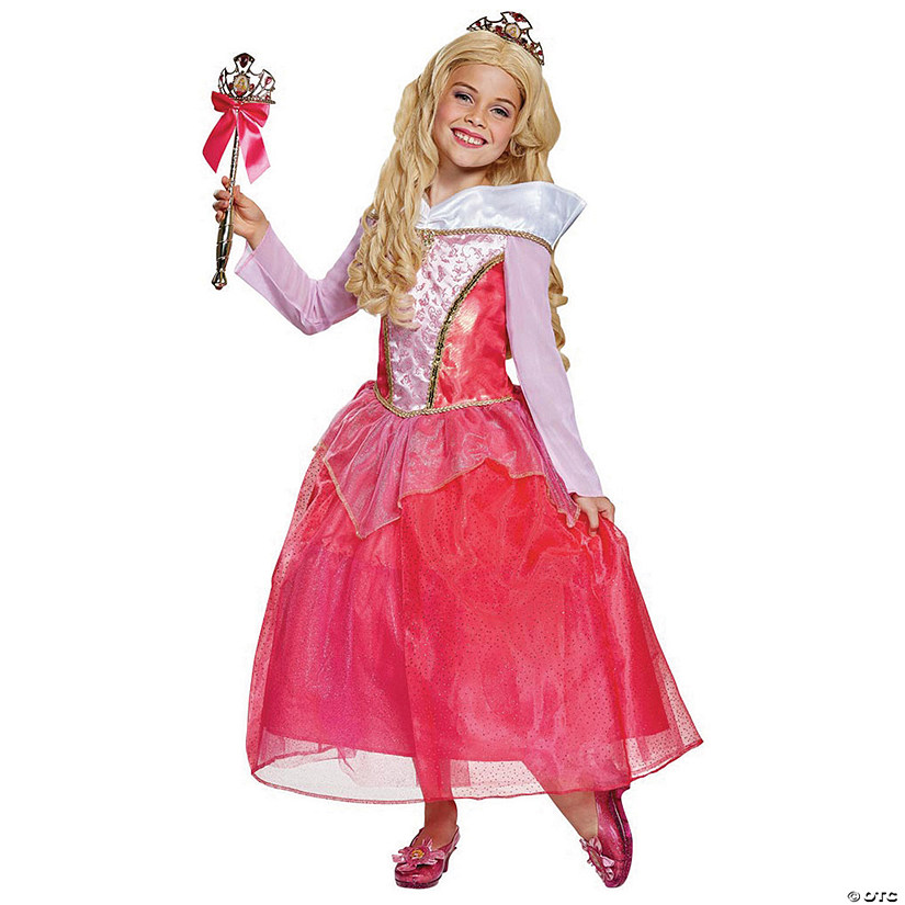 Girl's Deluxe Sleeping Beauty&#8482; Aurora Costume Image