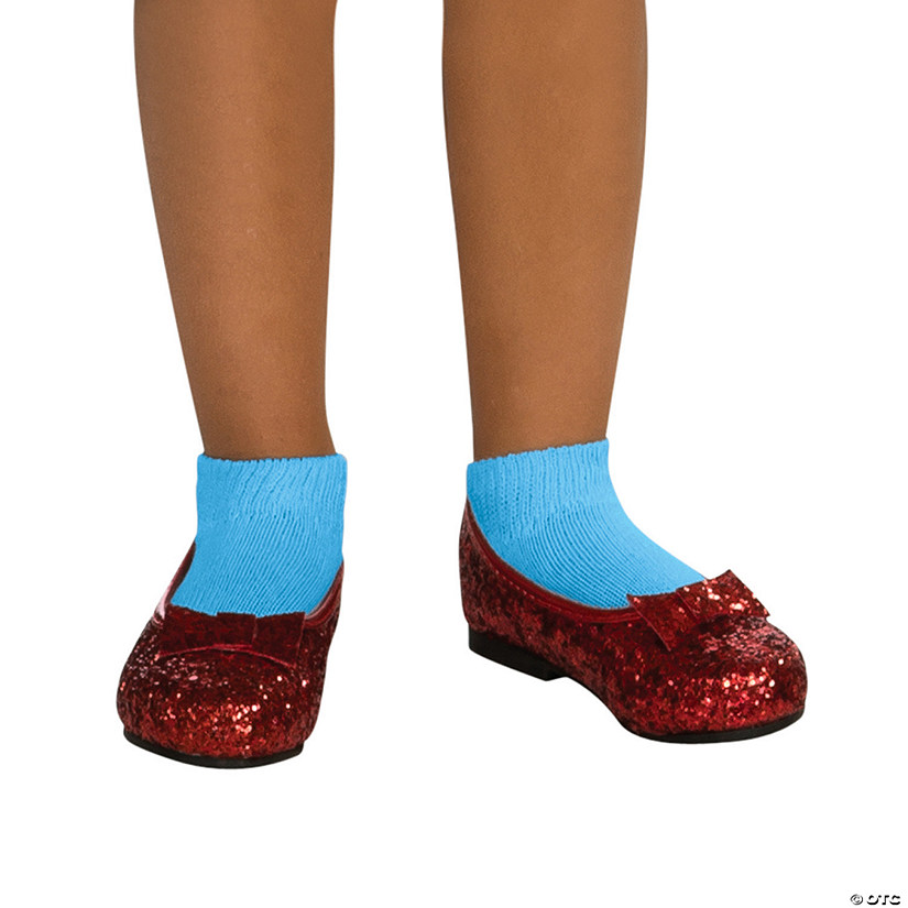 Girl's Deluxe Wizard of Oz&#8482; Dorothy Red Sequin Shoes Image
