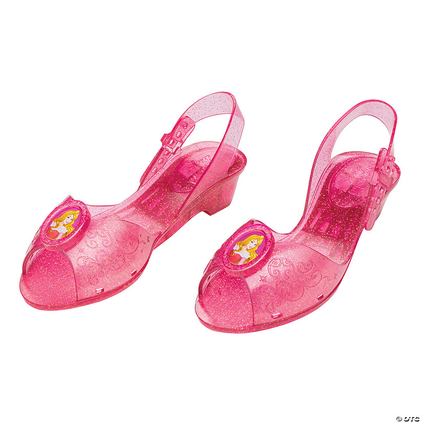 Girl's Disney's Sleeping Beauty Aurora Jelly Shoes - Size 11-12 Image