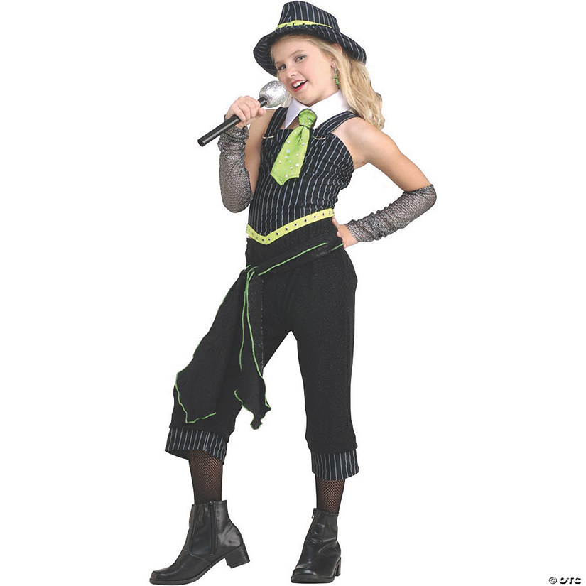 Girl's Gangster Moll Costume - Large Image