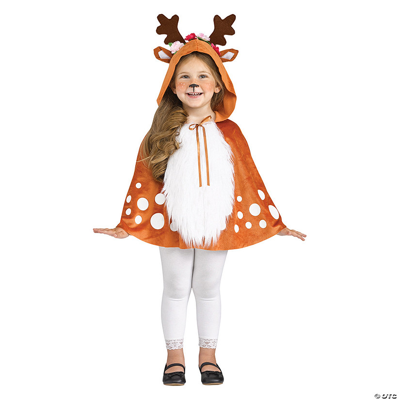 Girl's Hooded Deer Cape Image