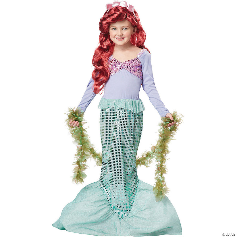Girl's Little Mermaid Costume - Extra Small Image