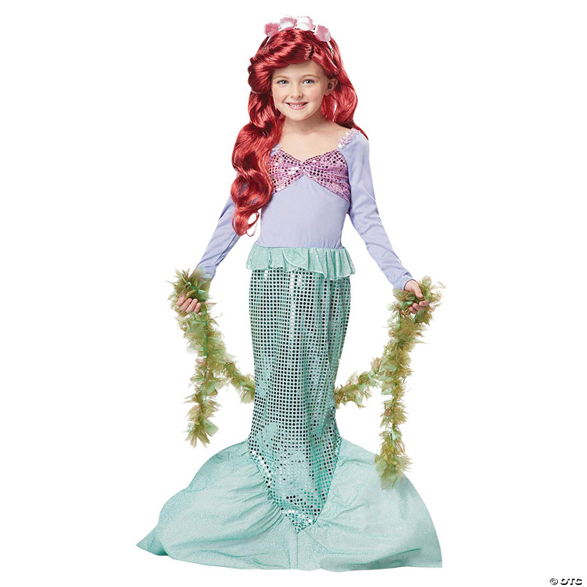Girl's Little Mermaid Costume - Large Image