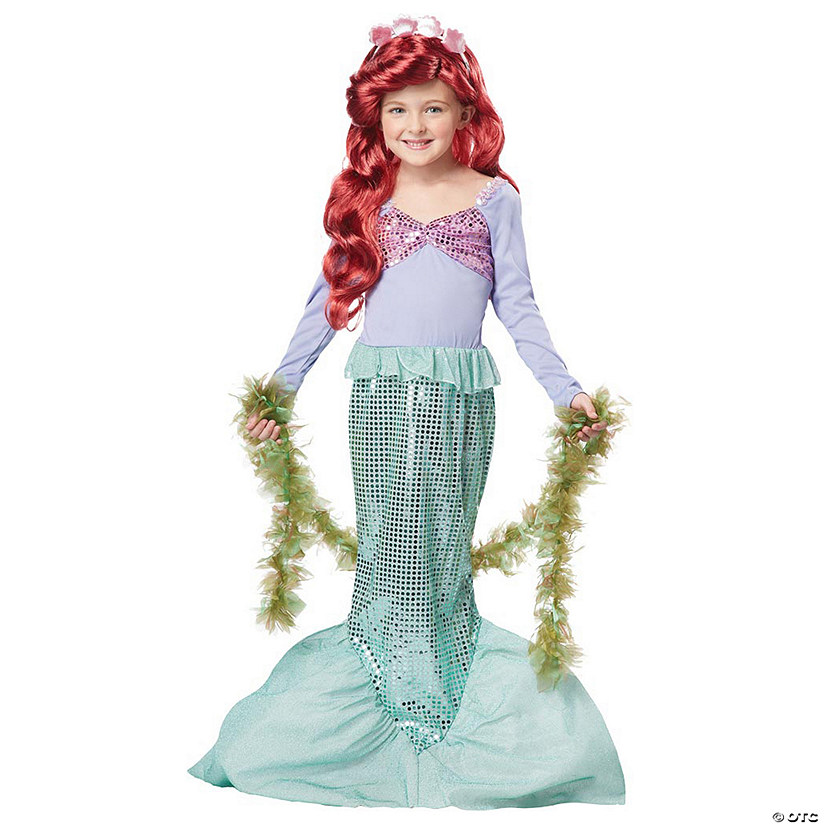 Girl's Little Mermaid Costume Image