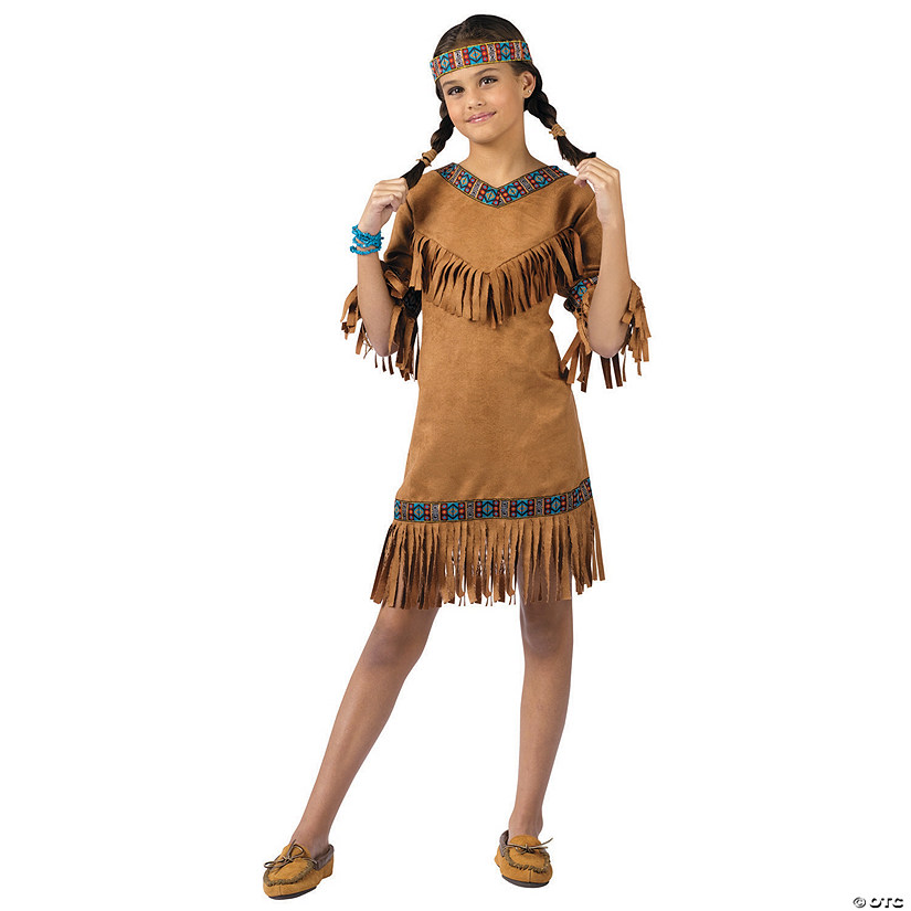 Girl's Native American Costume - Small Image