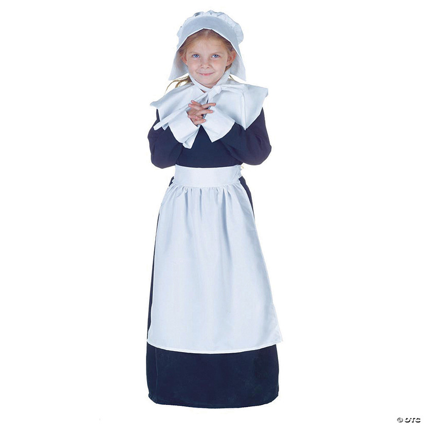 Girl's Pilgrim Costume - Small 4-6 Image