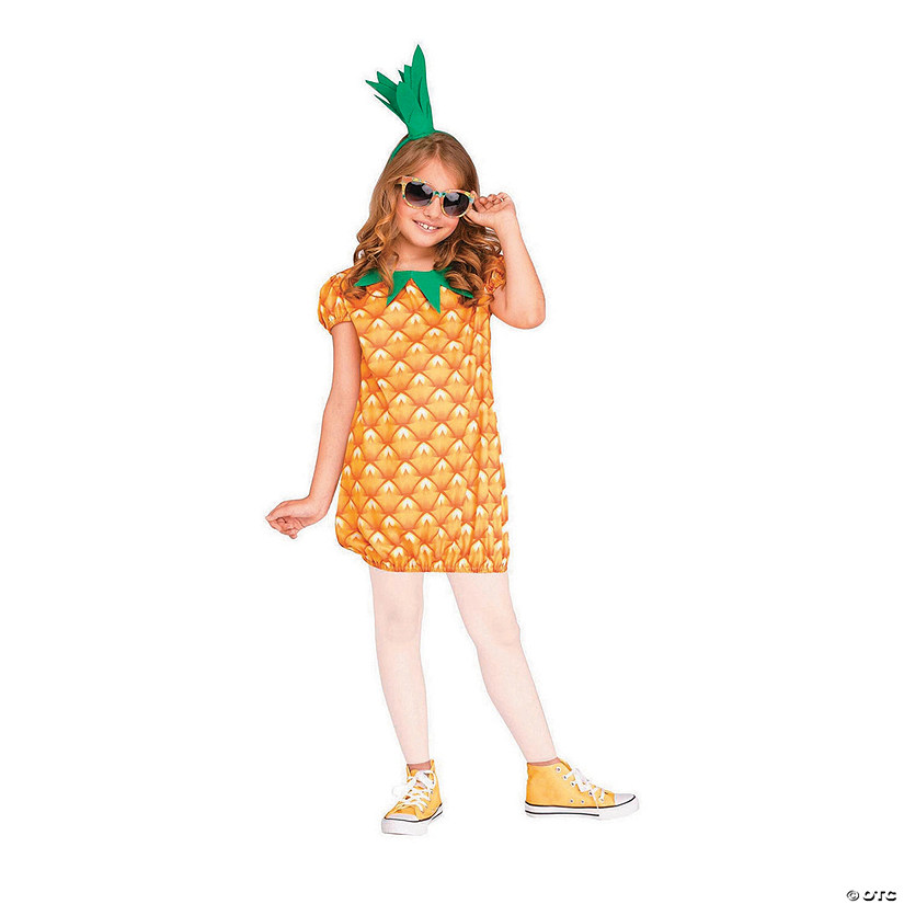 Girl's Pineapple Cutie Costume - Large Image