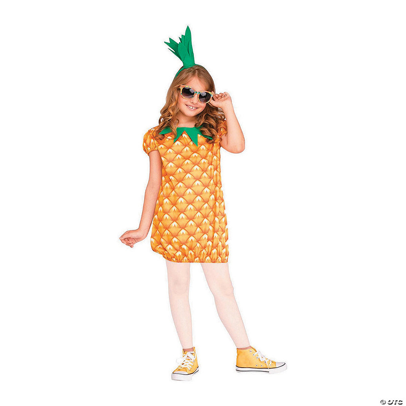 Girl's Pineapple Cutie Costume - Small Image