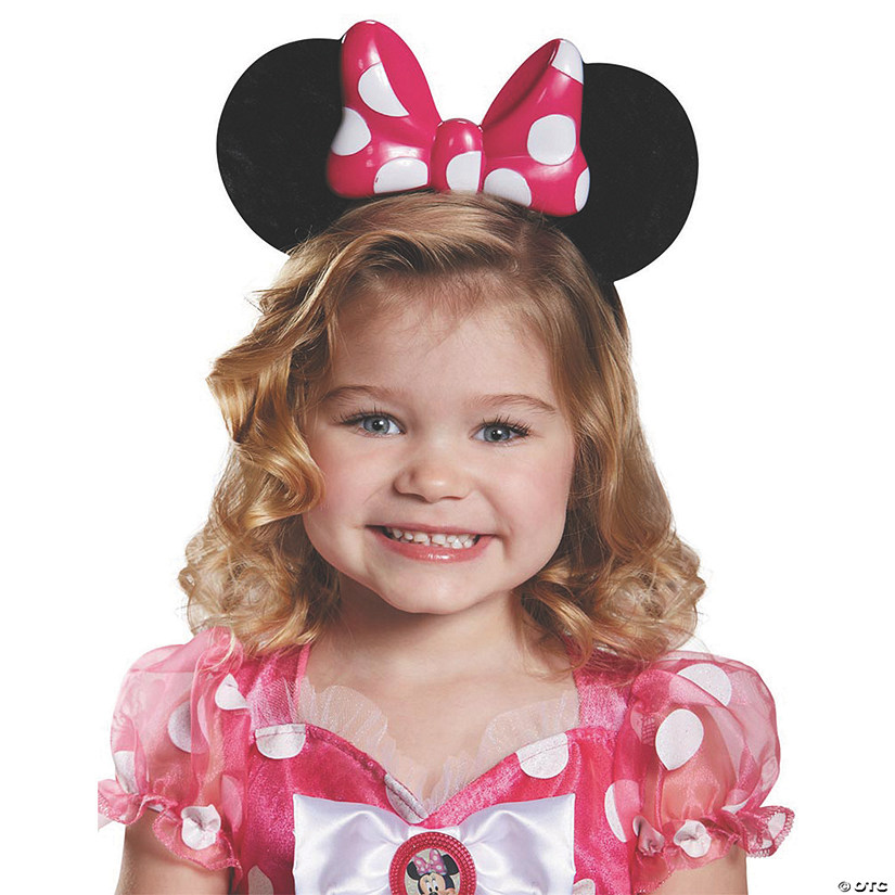 Girl's Pink Minnie Mouse Lite Up Ears Image
