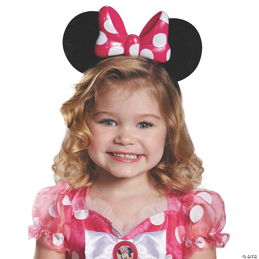 Girl's Pink Minnie Mouse Lite Up Ears Image
