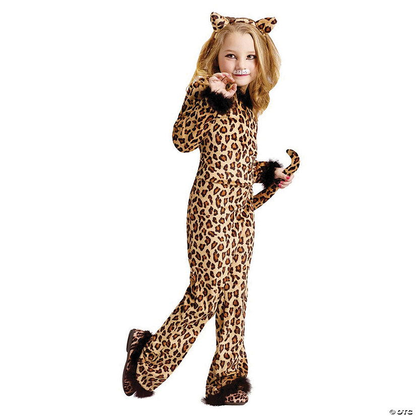 Girl's Pretty Leopard Costume Image