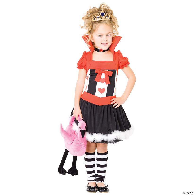 Girl's Queen Of Hearts Costume Image